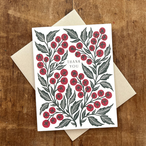 "Thank You," Greeting Card