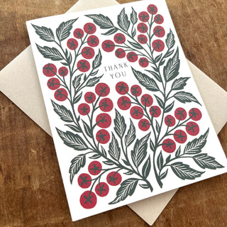 "Thank You," Greeting Card