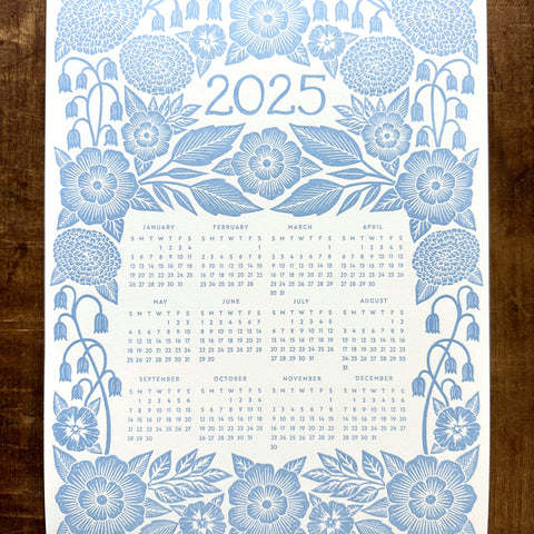 2025 Letterpress Calendar