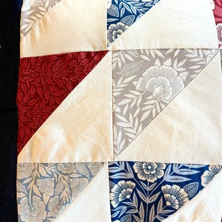 Hand Quilted Denim Pillow