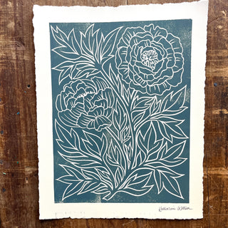 SECONDS : Hand Block Printed Art Print - No. 5770