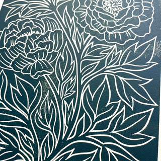 SECONDS : Hand Block Printed Art Print - No. 5770