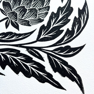 SECONDS: Hand Block Printed Artichoke Art Print - No. 3138