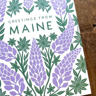 "Greetings From Maine," Greeting Card