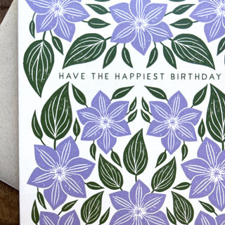 "Have the Happiest Birthday," Greeting Card
