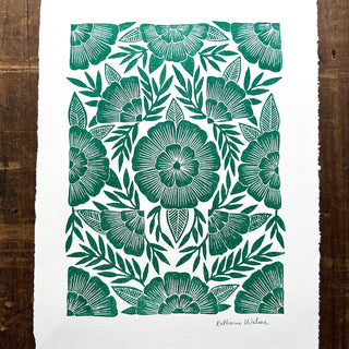 Hand Block Printed Art Print - No. 5062