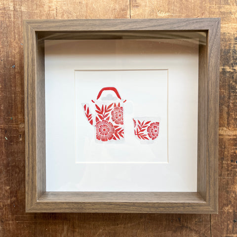 Framed Original Katharine Watson Print with Watercolors