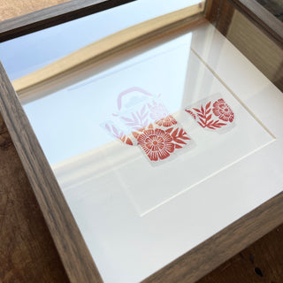 Framed Original Katharine Watson Print with Watercolors