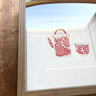 Framed Original Katharine Watson Print with Watercolors