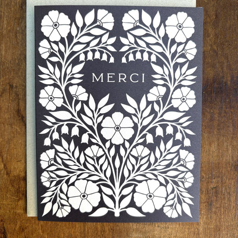 "Merci" Greeting Card