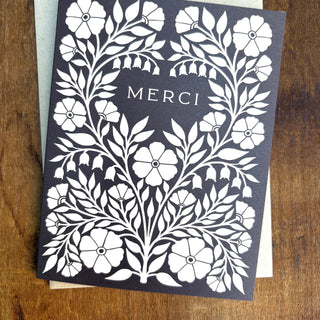 "Merci" Greeting Card