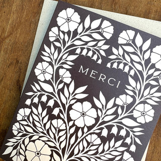 "Merci" Greeting Card