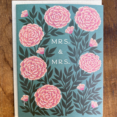 "Mrs. & Mrs." Greeting Card