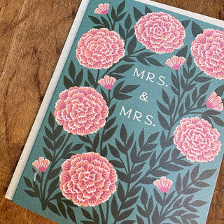 "Mrs. & Mrs." Greeting Card