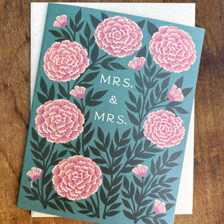 "Mrs. & Mrs." Greeting Card