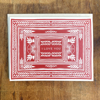 "I Love You," Greeting Card