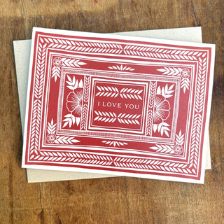 "I Love You," Greeting Card