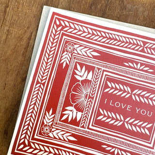 "I Love You," Greeting Card