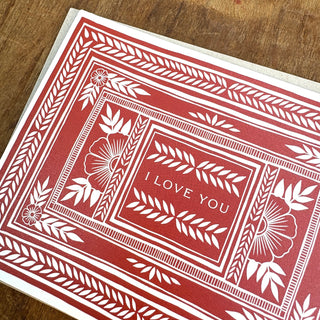 "I Love You," Greeting Card
