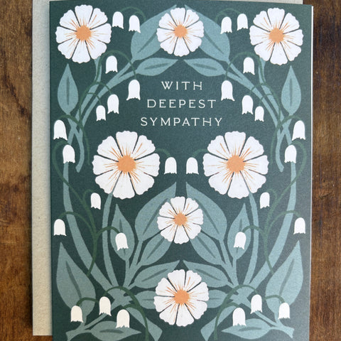 "With Deepest Sympathy," Greeting Card