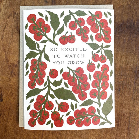 "So Excited To Watch You Grow" Greeting Card