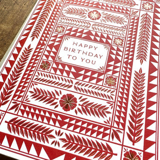 "Happy Birthday To You," Greeting Card