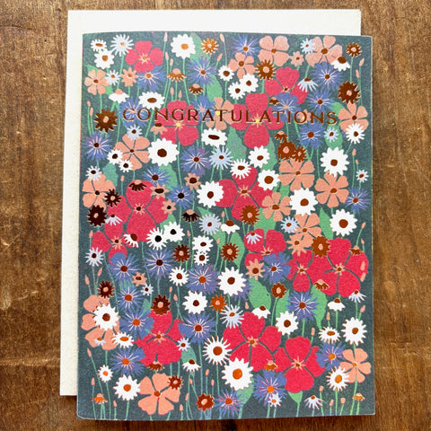 "Congratulations," Greeting Card