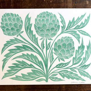 SECONDS : Artichoke Risograph Print - No. 5367