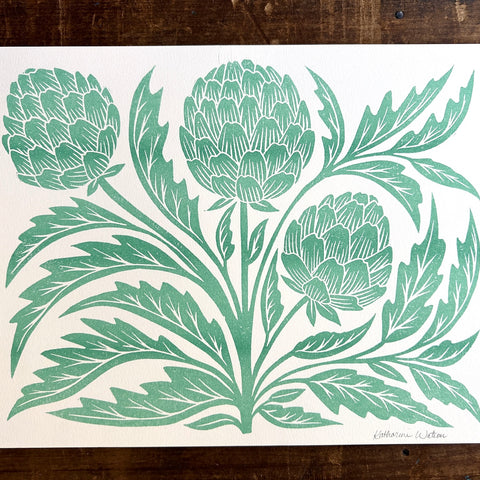 SECONDS : Artichoke Risograph Print - No. 5367