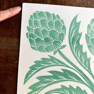 SECONDS : Artichoke Risograph Print - No. 5367