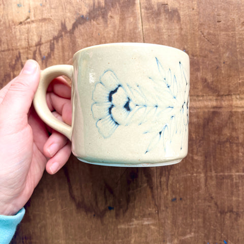 SECONDS : Hand Painted Ceramic Mug - No. 6106
