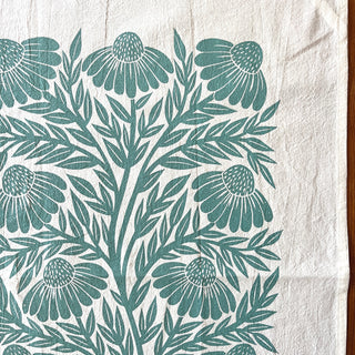 Echinacea Tea Towel