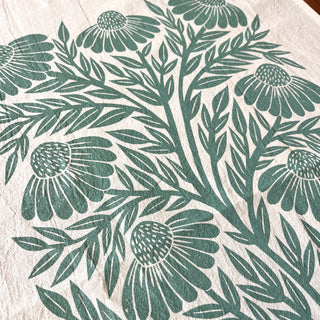 Echinacea Tea Towel