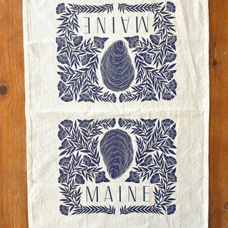 Maine Oyster Tea Towel