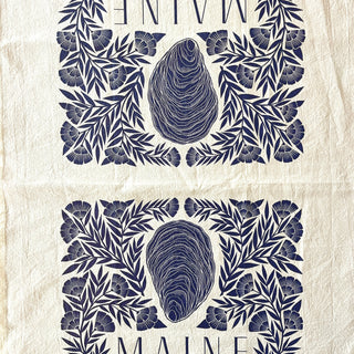 Maine Oyster Tea Towel