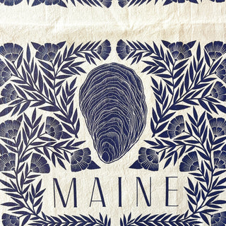 Maine Oyster Tea Towel