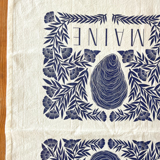 Maine Oyster Tea Towel