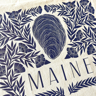 Maine Oyster Tea Towel
