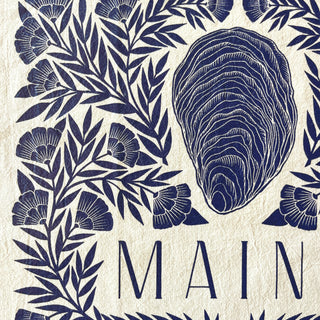 Maine Oyster Tea Towel