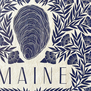 Maine Oyster Tea Towel