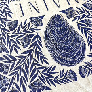 Maine Oyster Tea Towel