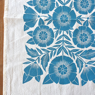 Blue Floral Tea Towel