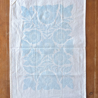 Blue Floral Tea Towel