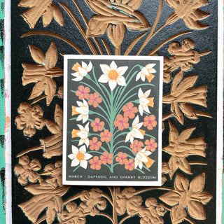 Birth Month Flowers: March Greeting Card