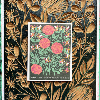Birth Month Flowers: June Greeting Card