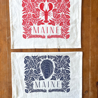 Maine Oyster Tea Towel