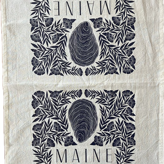 Maine Oyster Tea Towel
