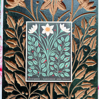 Birth Month Flowers: December Greeting Card