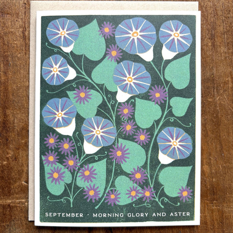 Birth Month Flowers: September Greeting Card