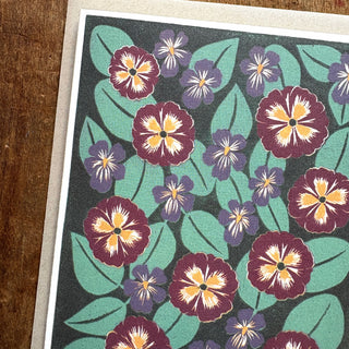Birth Month Flowers: February Greeting Card